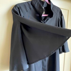 Oversized blouse. Women blouse with loose sleeves.